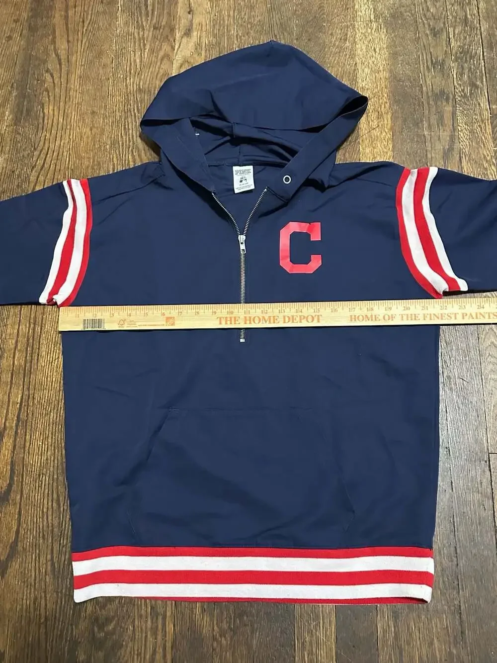 Victoria's Secret PINK Cleveland Indians MLB Anorak Windbreaker Jacket XS Oversi